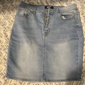 Wax Jean skirt (M)